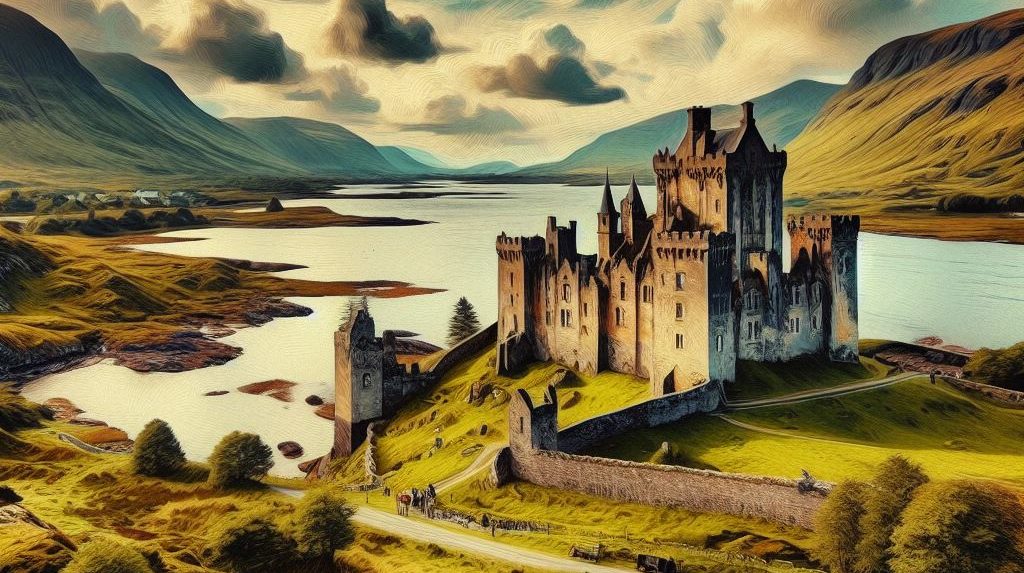 Doolough Castle of Sir Edmund Barrett, Baron of Irrus